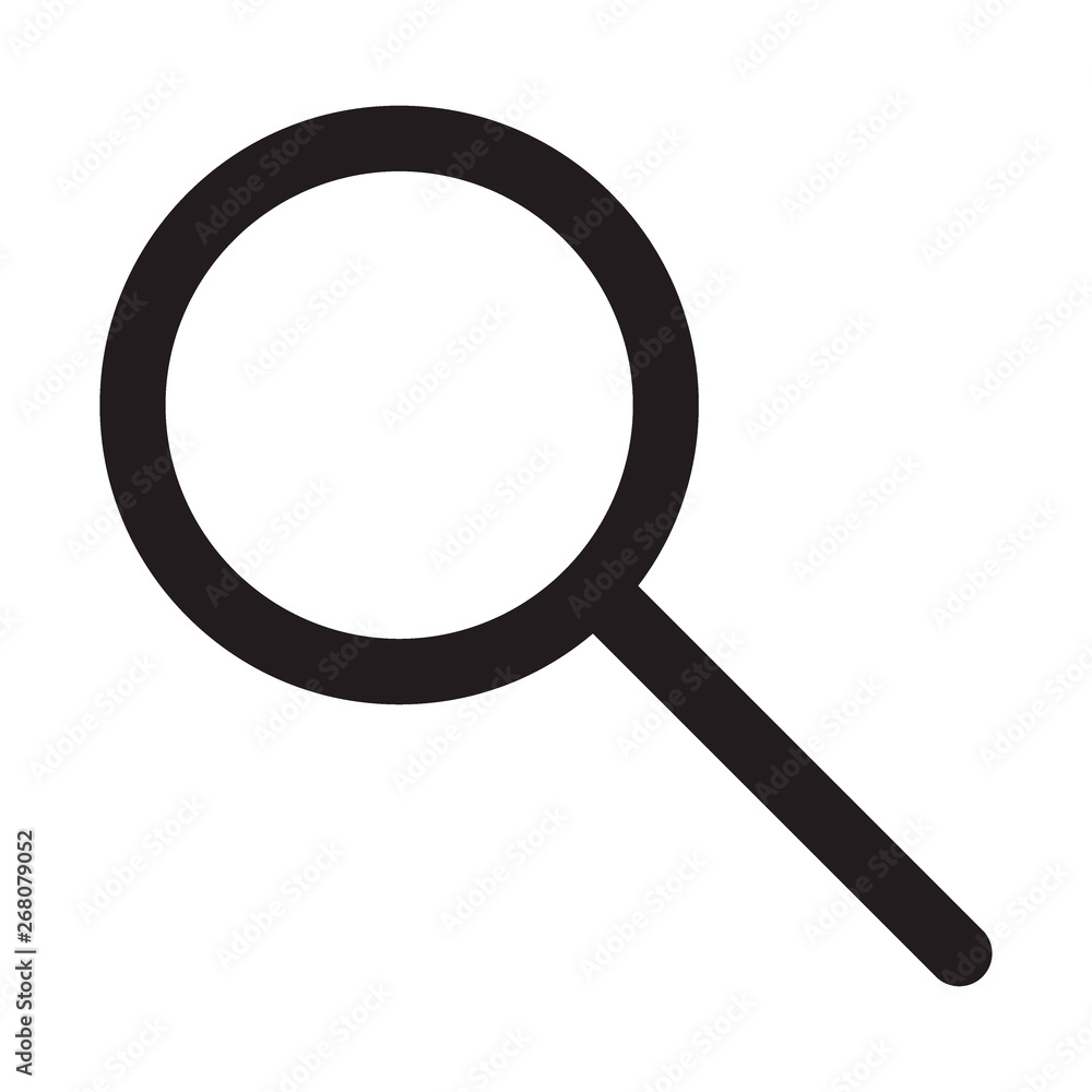 Search symbol. Magnifying glass icon. Loupe Search symbol. Magnifying glass icon. Loupe