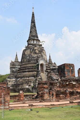 Ayuttahaya kompleks   wi  ntynny Tajlandia  Wat Mahathat  Wat Phra Si Sanphet