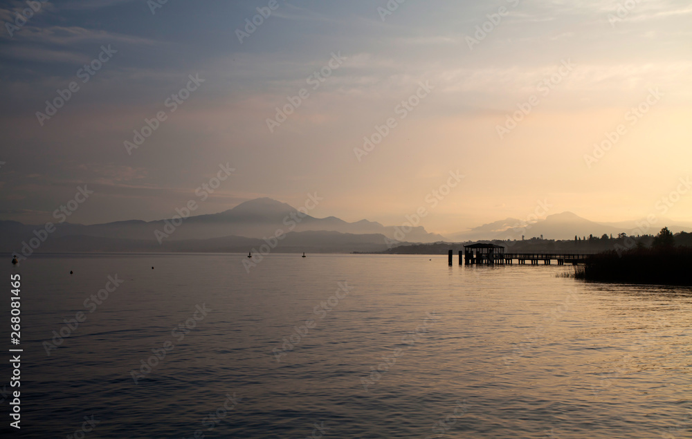 Morning at Garda Lake