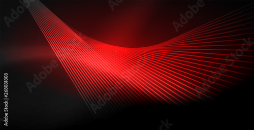 Neon color abstract lines