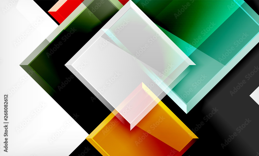 Colorful square and rectangle blocks background Colorful square and rectangle blocks background