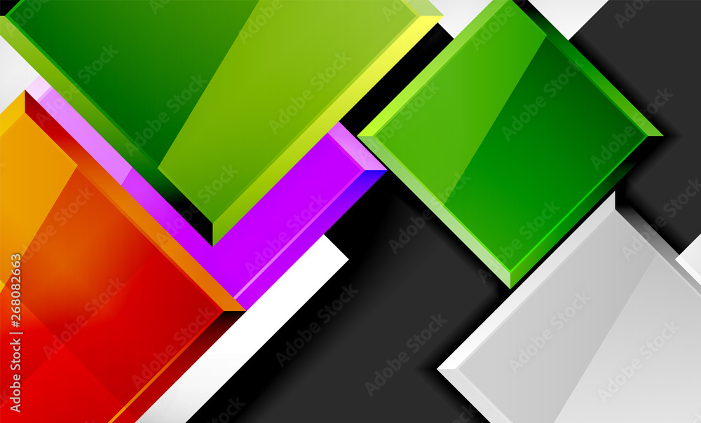 Color squares futuristic abstract background Color squares futuristic abstract background