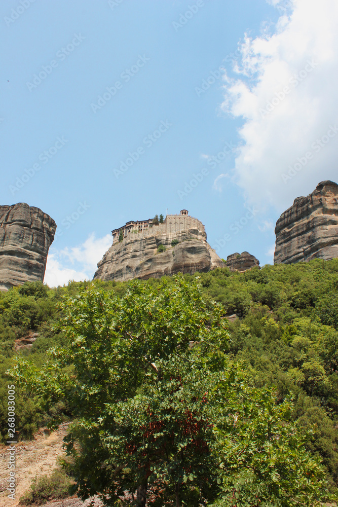 Monastery of Varlaam in Meteora rock formation Kalambaka Greece Monastery of Varlaam in Meteora rock formation Kalambaka Greece