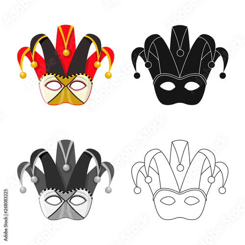 Vector illustration of luxury and celebration sign. Set of luxury and hide  stock vector illustration.