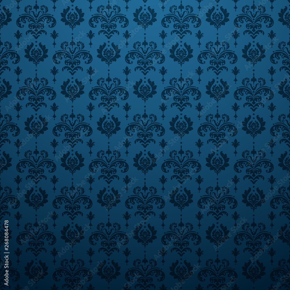 Blue background pattern in retro style. Vector image Blue background pattern in retro style. Vector image