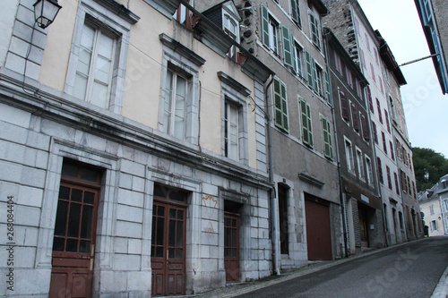 street in eaux-bonnes (france)