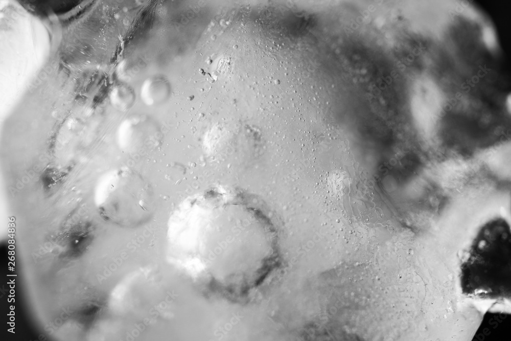 Fototapeta premium Ice texture background. Close up, macro