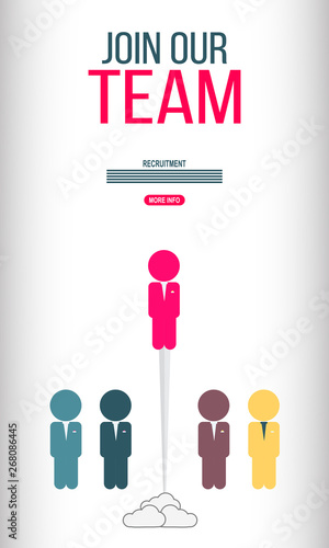 We're hiring and join our team concept with business people