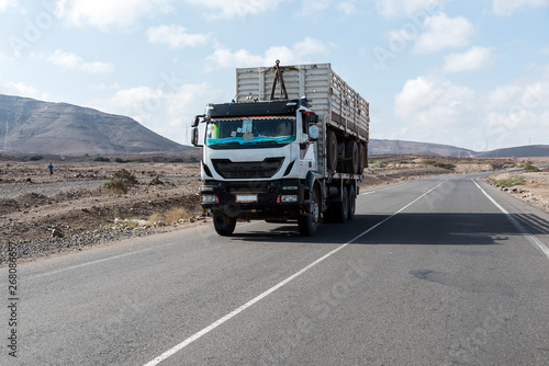 Container truck on Djibouti National Highway