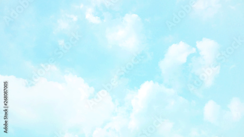 Abstract blurred beautiful soft cloud background with a pastel multicolored gradient concept for wedding card design or presentation