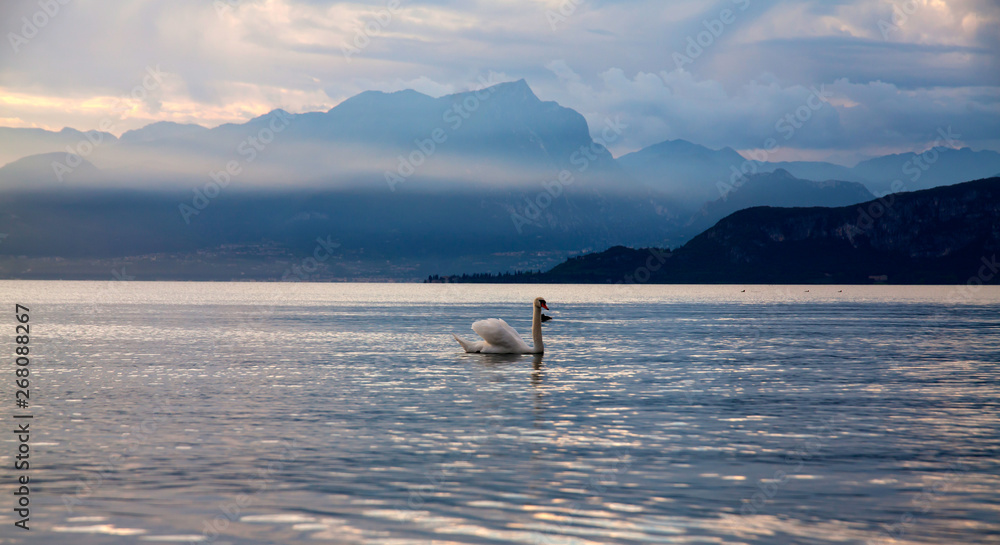 Sunset Garda Lake