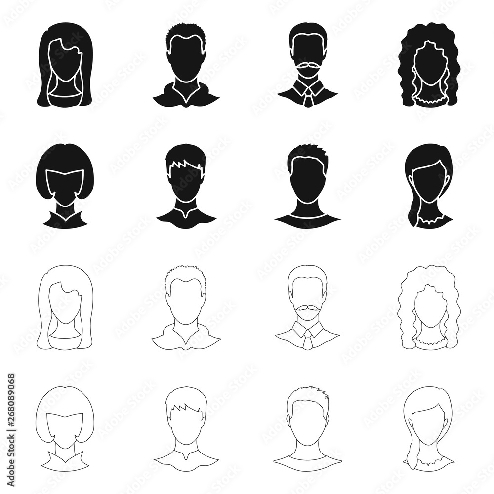 Isolated object of professional and photo logo. Set of professional and profile stock symbol for web. Isolated object of professional and photo logo. Set of professional and profile stock symbol for web.