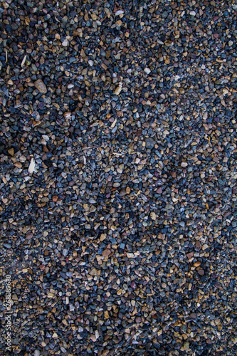 Texture of small stones in grey tones
