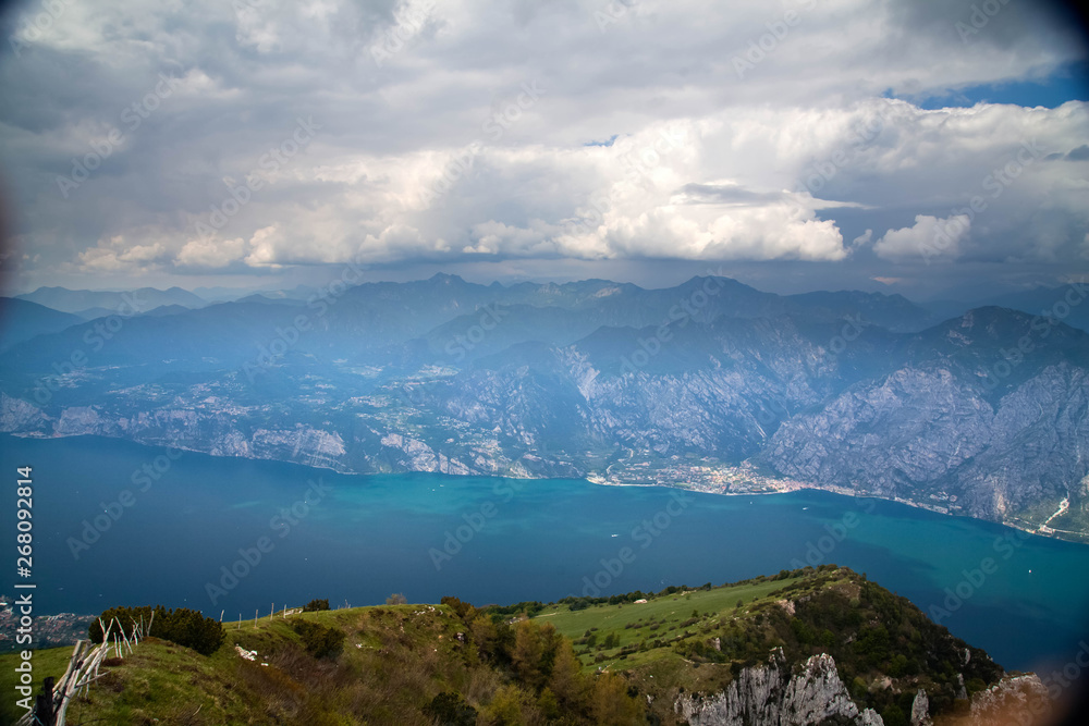 Garda Lake top view