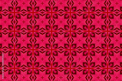 red abstract background pattern textured , lines and symmetrical shapes
