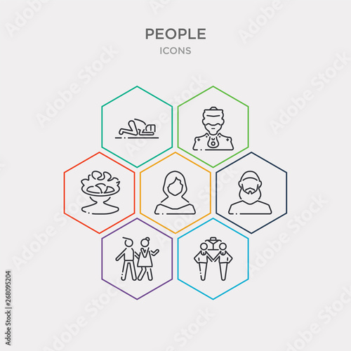 simple set of business partnership, sexual harassment, muslim man, arab woman icons, contains such as icons salat, emperor, sujud and more. 64x64 pixel perfect. infographics vector