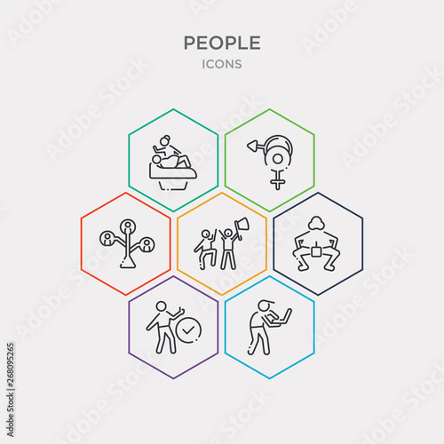 simple set of network worker, yes, rikishi, fans icons, contains such as icons family tree, sex, gynecologist and more. 64x64 pixel perfect. infographics vector