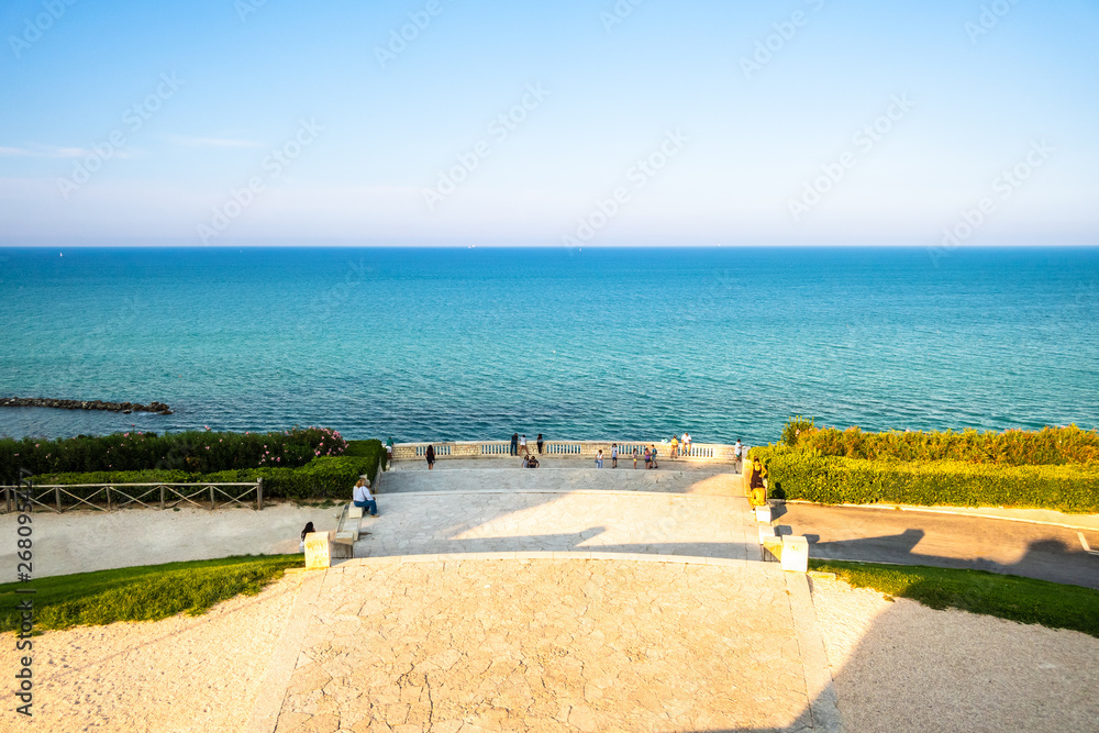 Fototapeta premium view from the monument to the fallen of Ancona, Italy