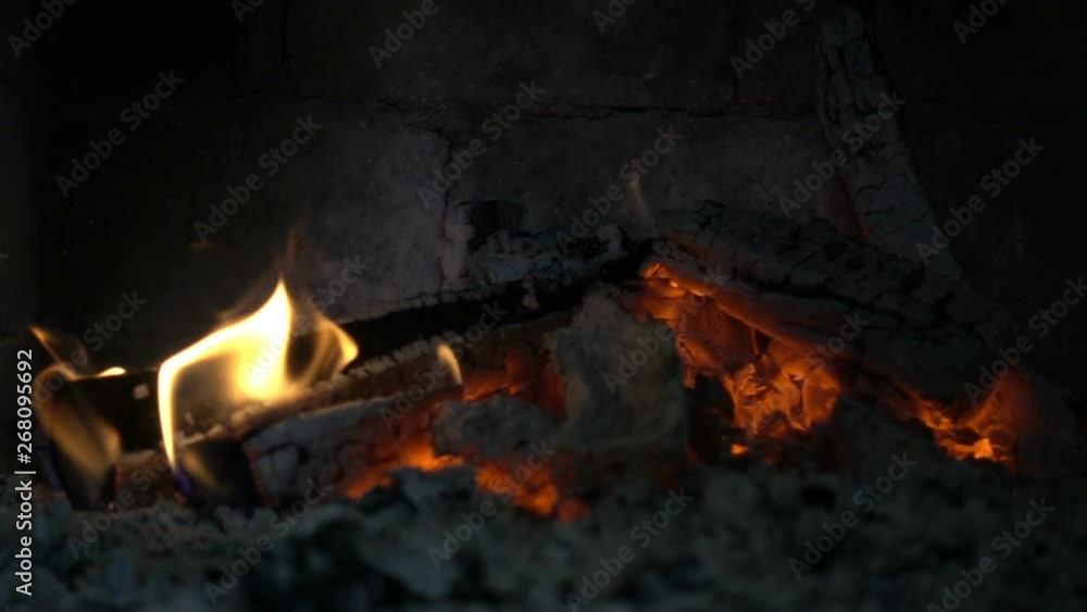Chimney fire close up Chimney fire close up