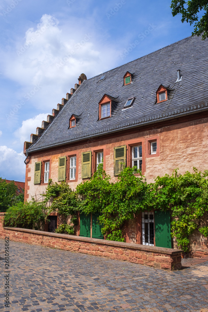 Seitenansicht der Klostermühle in Seligenstadt Seitenansicht der Klostermühle in Seligenstadt