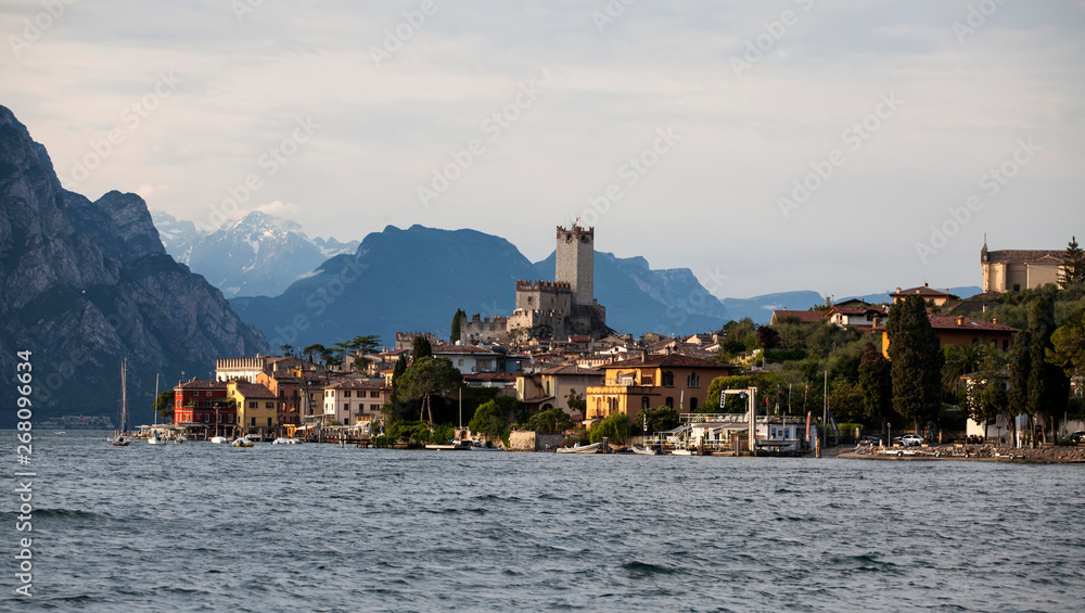 Malcesine and the surrounding mountains