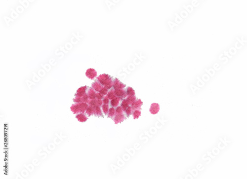 Pink pattern on paper, illustration