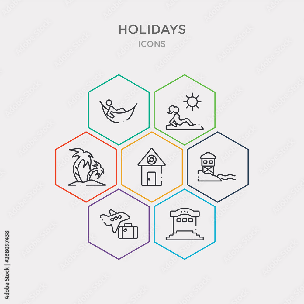 simple set of hotels, vacations, beach house, beach hut icons, contains such as icons palm trees, sunbathing, hammock relaxing and more. 64x64 pixel perfect. infographics vector simple set of hotels, vacations, beach house, beach hut icons, contains such as icons palm trees, sunbathing, hammock relaxing and more. 64x64 pixel perfect. infographics vector