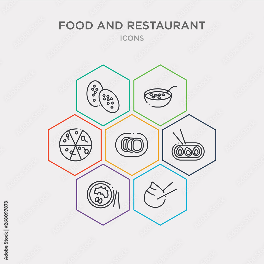 simple set of xiao long bao, sea cucumber, soy eggs, char siu icons,  contains such as icons cong you bing, tong sui, shaobing and more. 64x64  pixel perfect. infographics vector Stock Vector