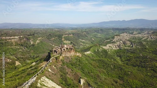 Aerial view of Civita di Bagnoregio