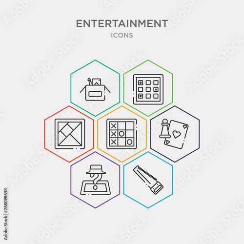 simple set of sawing, board games with roles, board games set, logic board games icons, contains such as icons tangram, memory game box and more. 64x64 pixel perfect. infographics vector