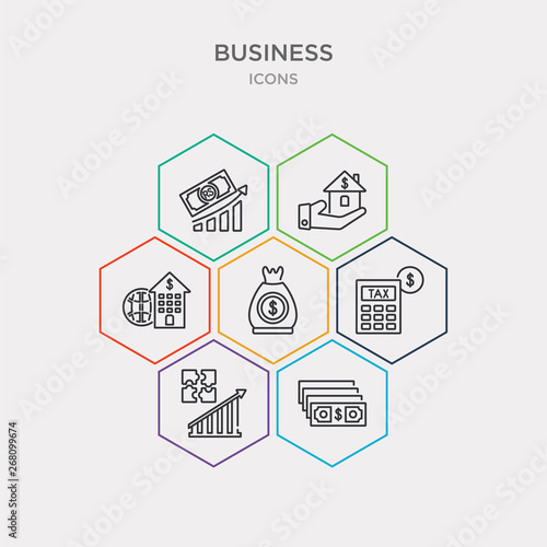 simple set of stack, puzzle game piece, tax calculate, money sack icons, contains such as icons corporation, mortgage loan, nepalese and more. 64x64 pixel perfect. infographics vector