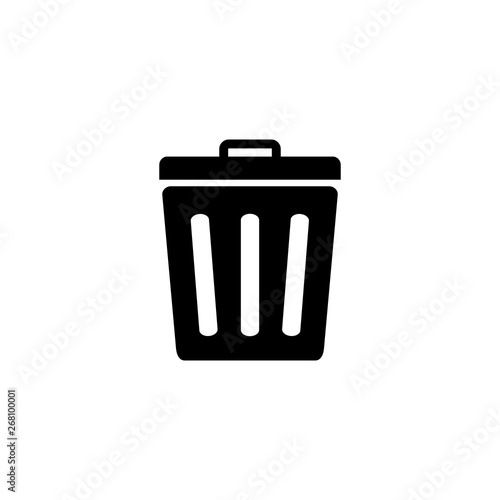Trash can icon, Delete icon symbol vector