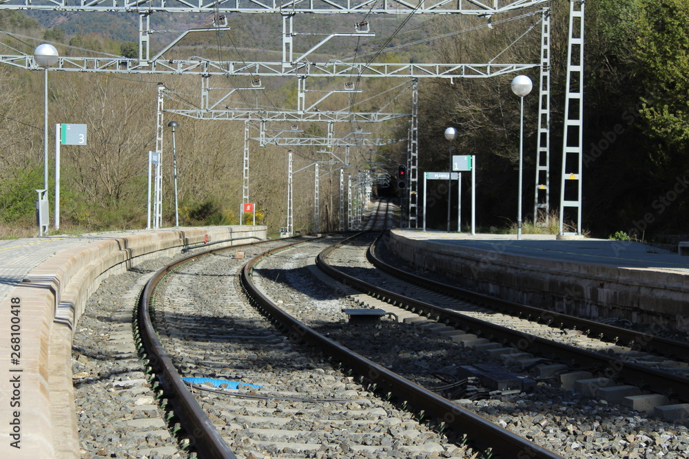 vías de tren Stock Photo | Adobe Stock