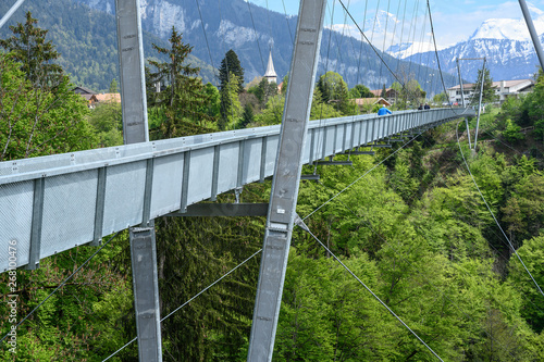 Hängebrücke bei Sigriswil, Bern, Schweiz photo