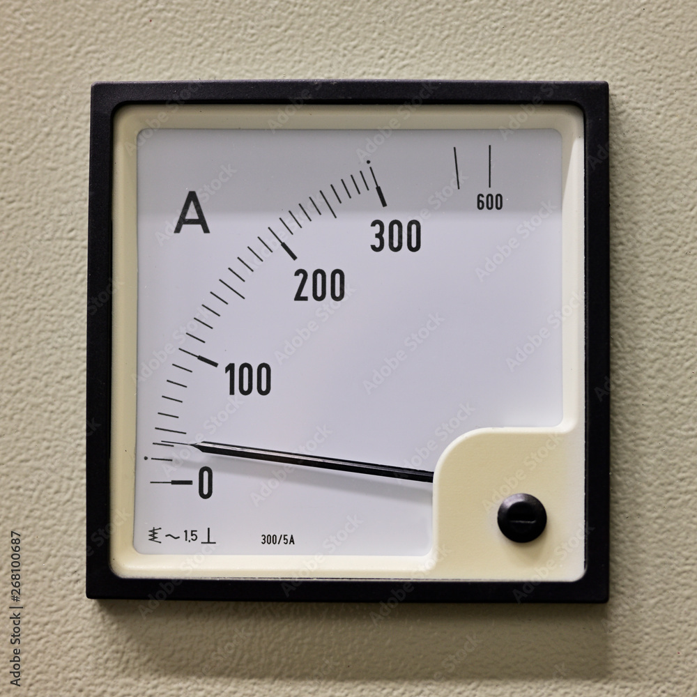 Analog Current Load Indicator on Switchgear. Analog Current Load Indicator on Switchgear.