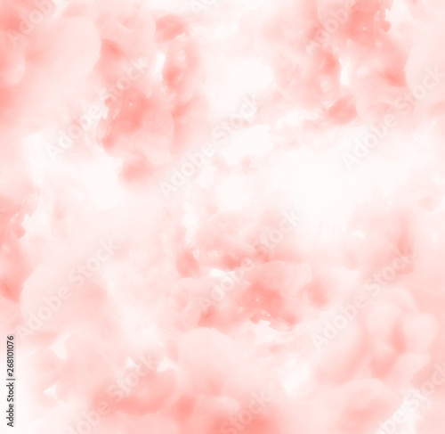 Coral ink splashes abstract background. Studio shoot with seamless watercolor swirls in the water © eternal aviv
