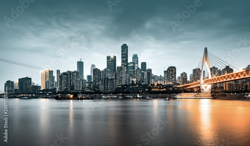 Obraz na plátně China Chongqing City Lights