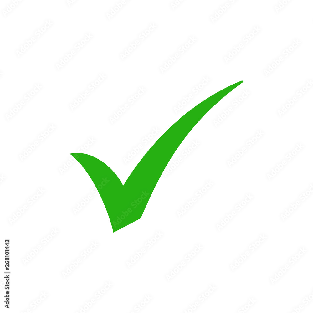 Check mark icon, Tick icon vector illustration Check mark icon, Tick icon vector illustration