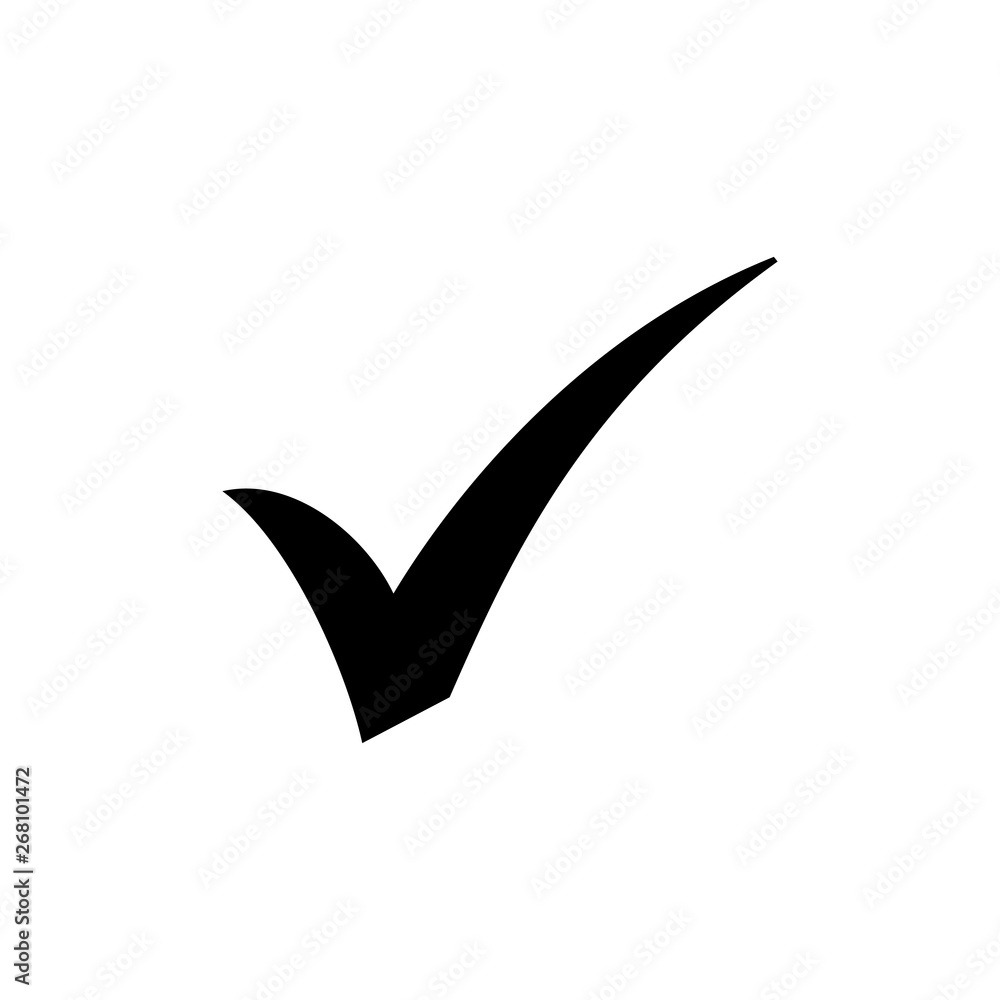 Check mark icon, Tick icon vector illustration Check mark icon, Tick icon vector illustration