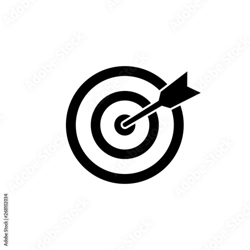 Target icon vector. Target symbol vector