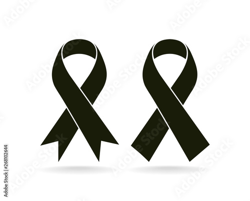 Mourning and melanoma support symbol