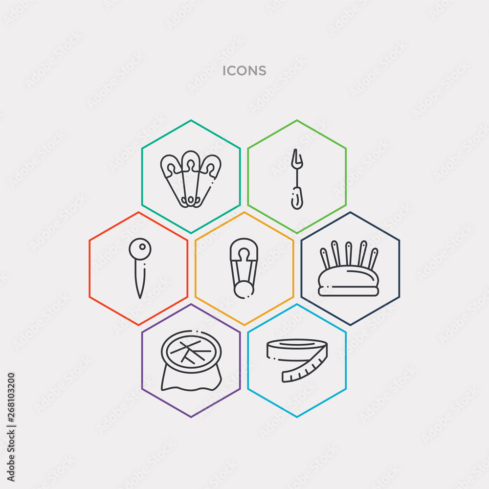 simple set of measuring, needlework, pin holder, pin sew icons, contains such as icons pins, seam ripper, set of pins and more. 64x64 pixel perfect. infographics vector simple set of measuring, needlework, pin holder, pin sew icons, contains such as icons pins, seam ripper, set of pins and more. 64x64 pixel perfect. infographics vector