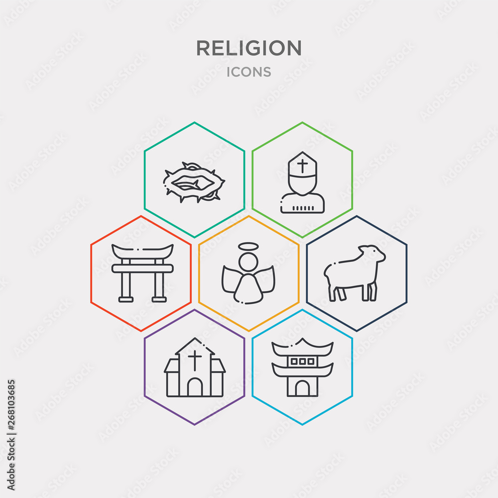 simple set of christianity, taoism, monastery, lamb icons, contains such as icons god, shinto, pope and more. 64x64 pixel perfect. infographics vector simple set of christianity, taoism, monastery, lamb icons, contains such as icons god, shinto, pope and more. 64x64 pixel perfect. infographics vector