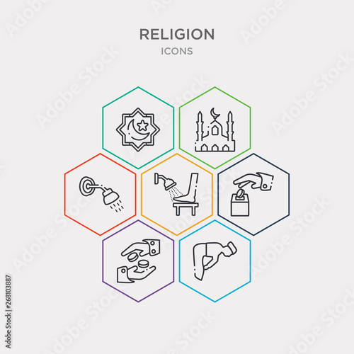 simple set of ruku posture, sadaqah, sadaqah charity, salah icons, contains such as icons shower head and water, small mosque, star and crescent moon and more. 64x64 pixel perfect. infographics