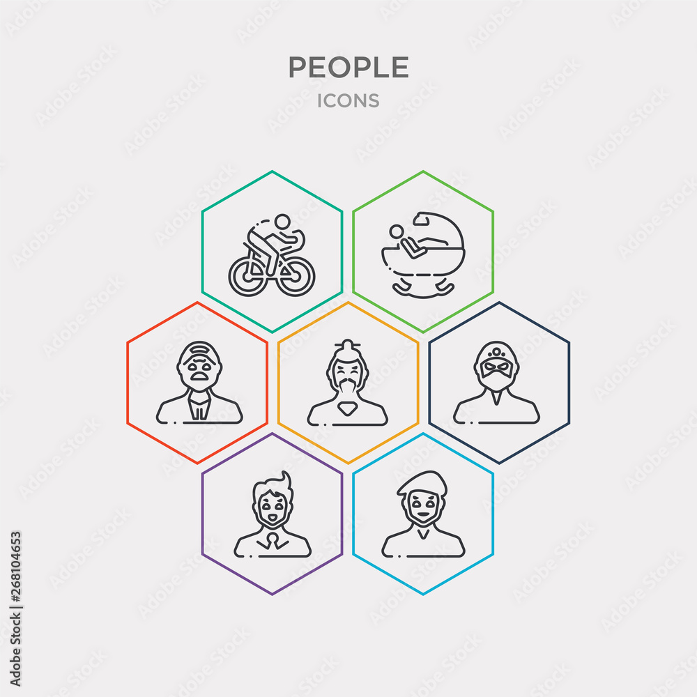 simple set of man with beret, manager face, ninja face, old chinese man icons, contains such as icons oldman face, person bathing, person biking and more. 64x64 pixel perfect. infographics vector simple set of man with beret, manager face, ninja face, old chinese man icons, contains such as icons oldman face, person bathing, person biking and more. 64x64 pixel perfect. infographics vector
