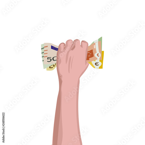 Hand mit Geld