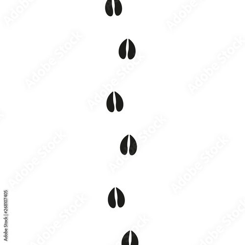 Rehspuren im Schnee
