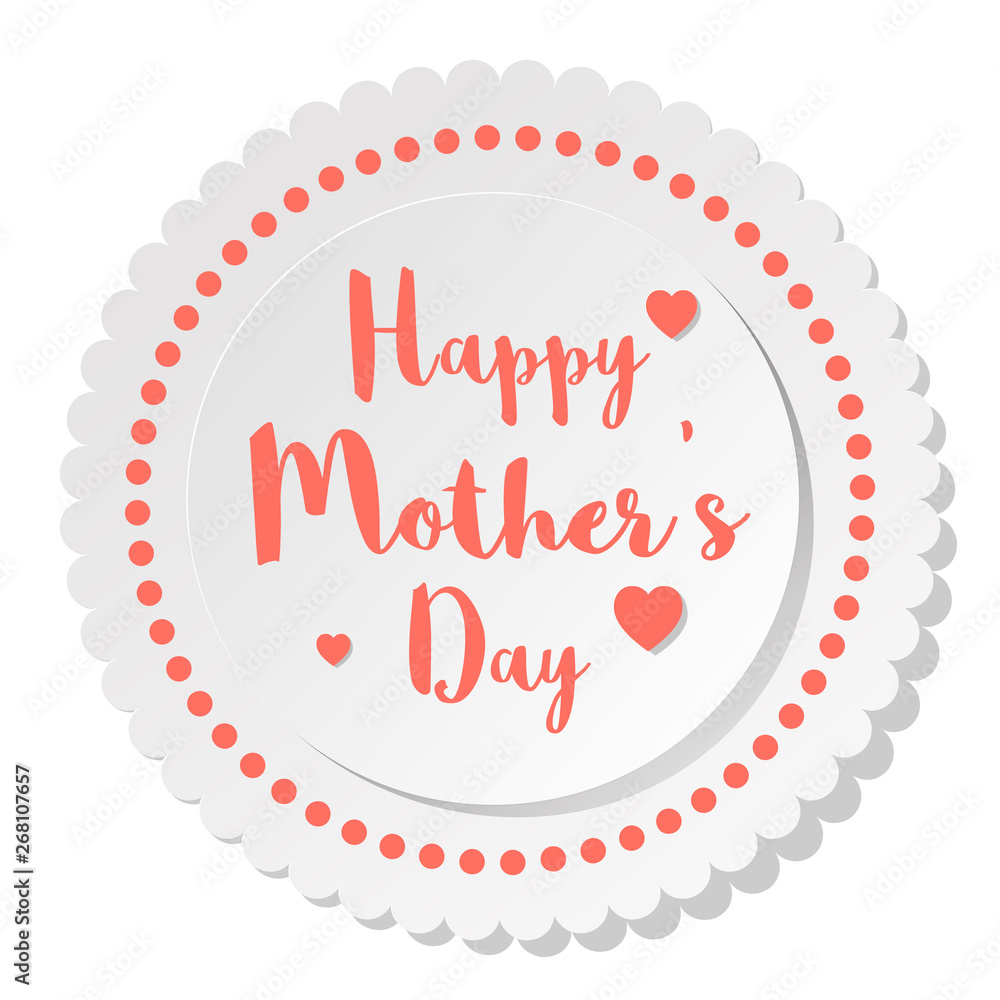 Happy Mother's Day Postcard vector illustration Happy Mother's Day Postcard vector illustration