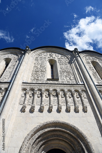 Saint Demetrius cathedral in Vladimir city, Russia.	 photo