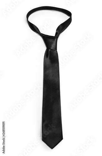 Papier peint Black necktie isolated on white